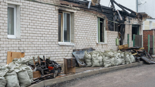 Professional Fire Damage Repair technician working in Dublin, OH